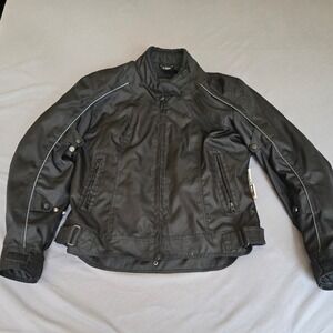 Fieldsheer Motorcycle Jacket Women 8 Black Armored Rainguard Phoslite Padded